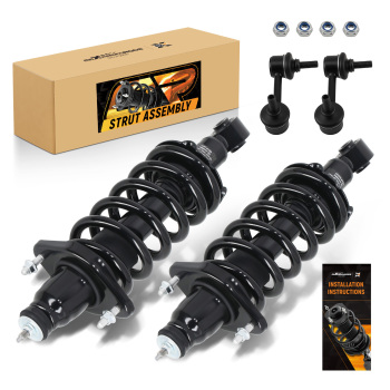 Pair Rear Struts + Sway Bar Ends Kit for 2007 2008 2009 2010 2011 compatible for Honda CR-V CRV