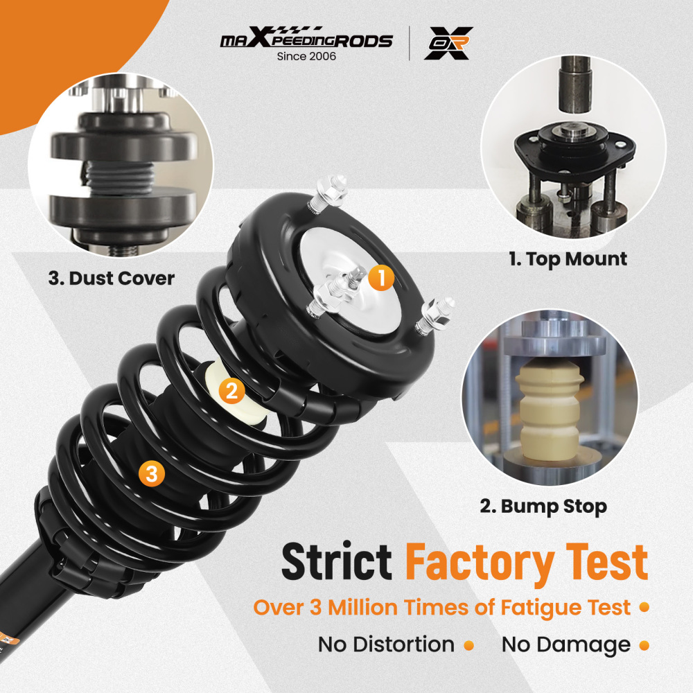 Front Strut w/ Sway Bar End Link Assembly compatible for Hyundai Sonata Azera 2006-2011