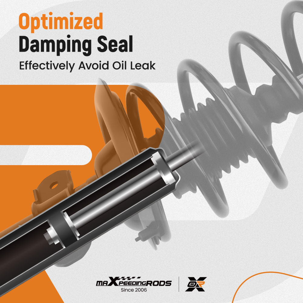 Rear Struts w/ Coil Spring Assembly compatible for Pontiac Grand Prix 2008 172471L 172471R