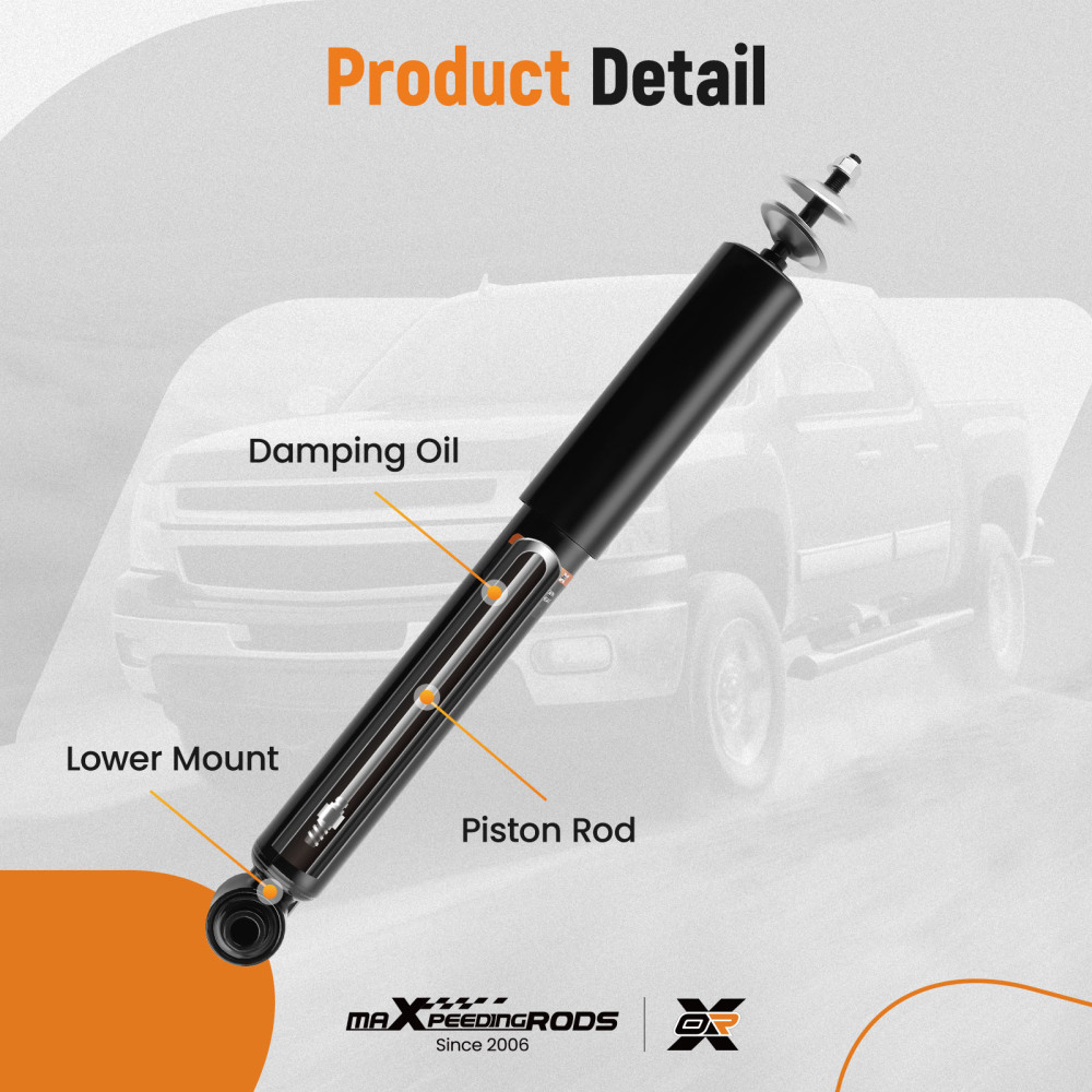 2x Rear Shock Absorbers Assembly For 2002 2003 2004 2005-2008 compatible for Chevrolet Corsa