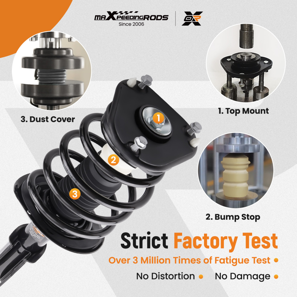 2x Front Shock Struts Assy compatible for Buick Lucerne compatible for Cadillac DTS 2006-2011