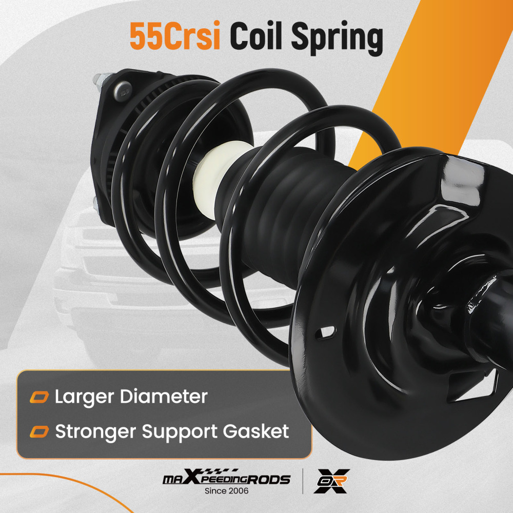 Pair Front Complete Shock Struts Assembly For 2008-2011 compatible for Ford Focus 272257 272258