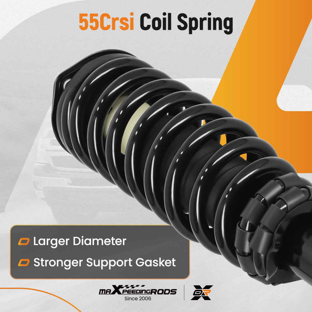 1 Pair Front Left Right Shock Struts Assembly compatible for Mazda 6 2003-2008 172195