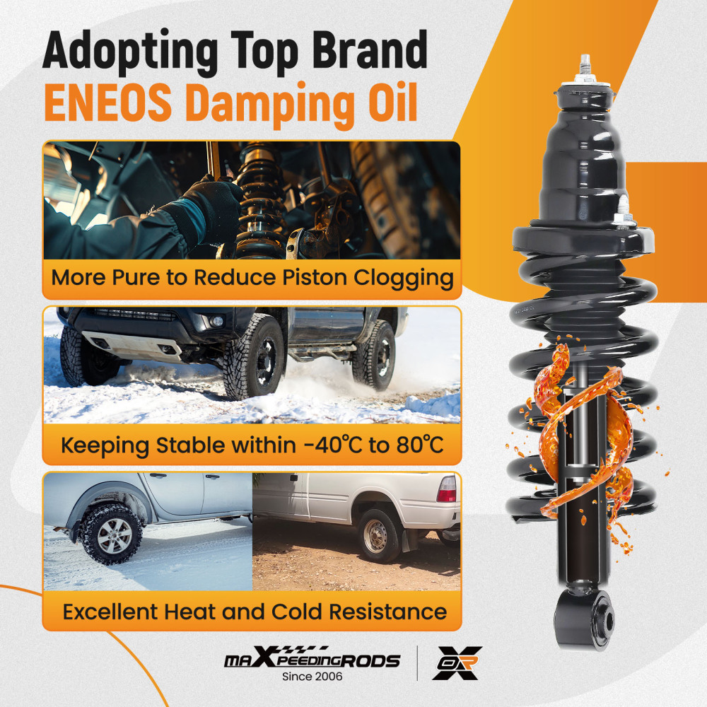 Suspension Rear Struts Coil Spring Sway Bar Links for 2003-2011 compatible for Honda Element