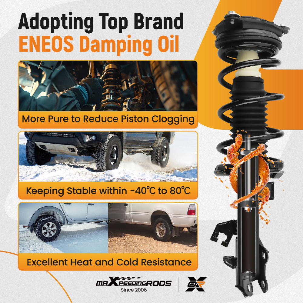 Front Suspension Shock Absorber compatible for Nissan Versa 2007-2011 2012 HATCHBACK/SEDAN