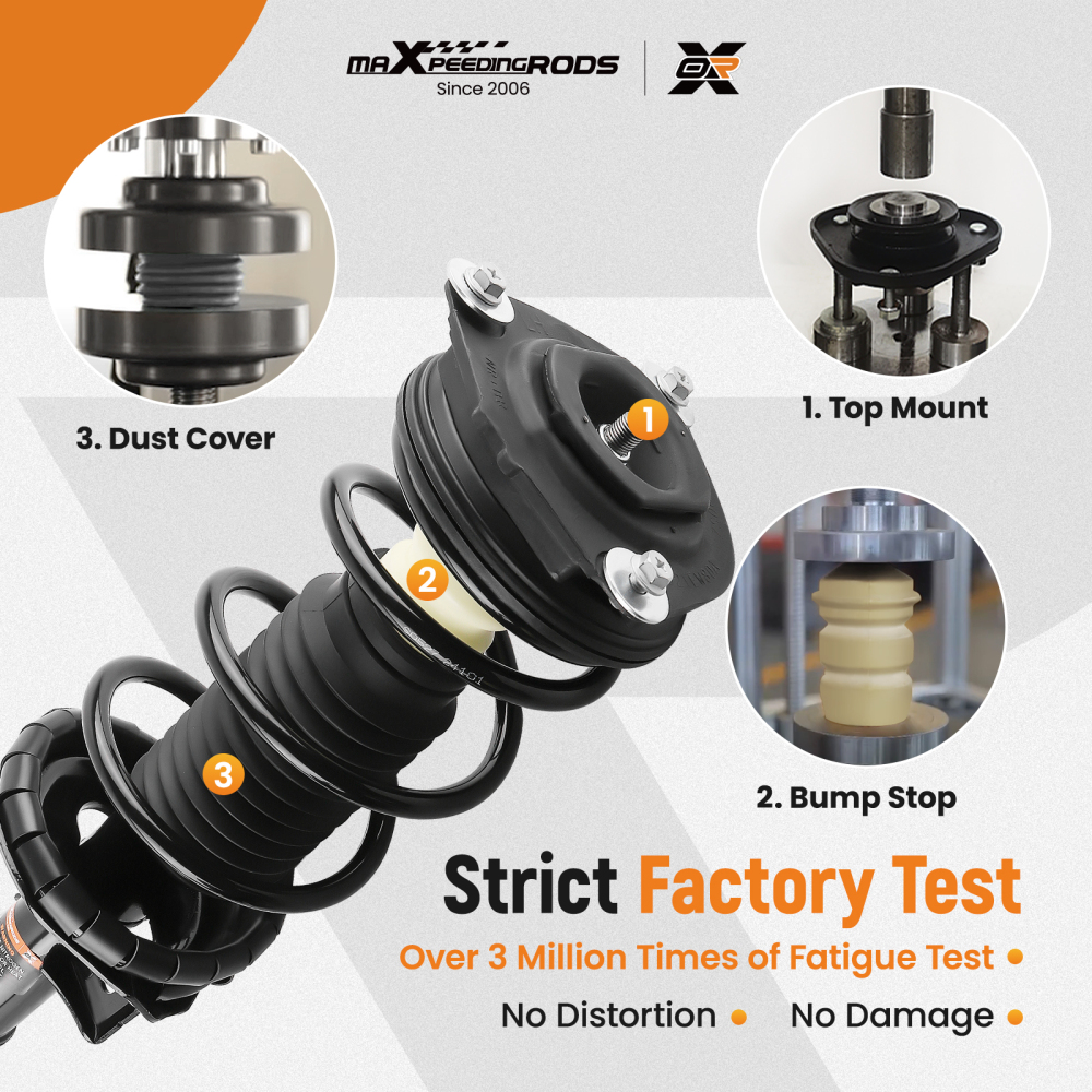 Front Suspension Shock Absorber compatible for Nissan Versa 2007-2011 2012 HATCHBACK/SEDAN