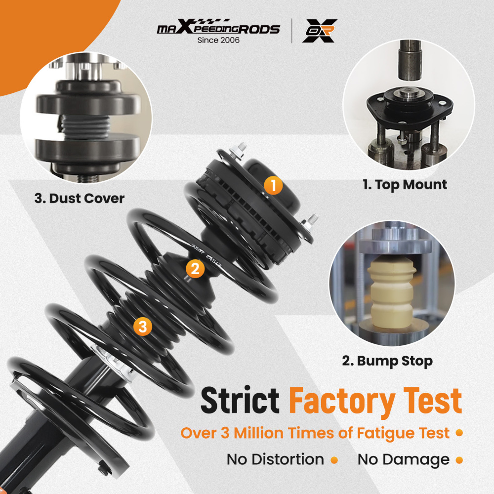 Front Suspension Shock Absorber For 08-10 Grand Caravan compatible for Chrysler TownCountry