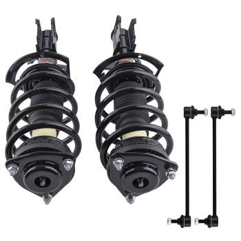 4x Front Complete Struts Sway Bar Links compatible for Dodge Avenger 2008-2014 compatible for Chrysler 200