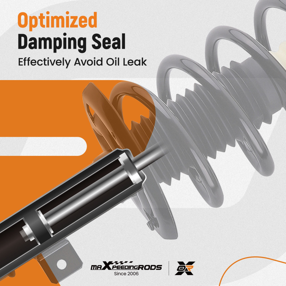 4x Front Complete Struts Sway Bar Links compatible for Dodge Avenger 2008-2014 compatible for Chrysler 200