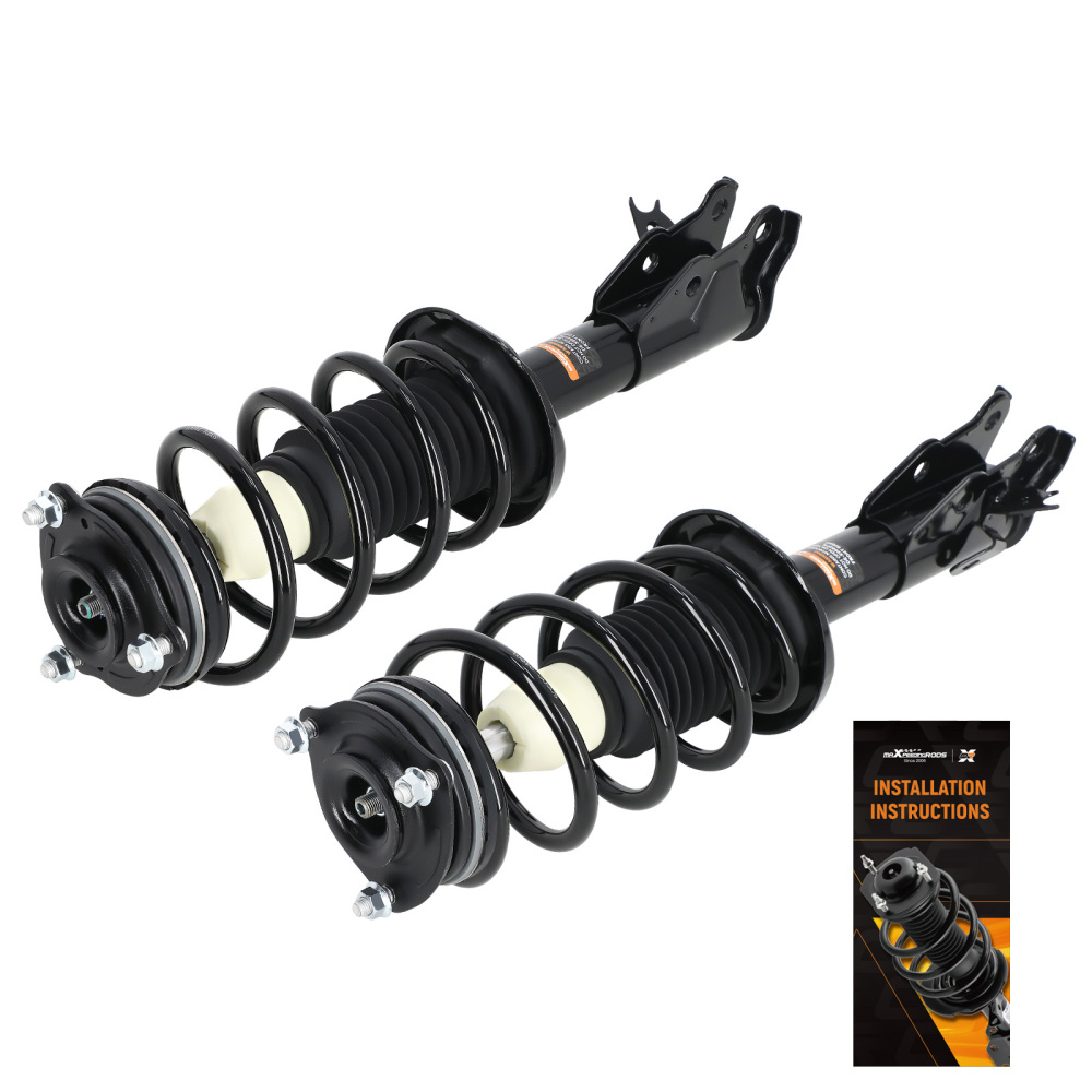 Pair Front Struts w/ Coil Springs Left Right Compatible For Honda Civic 2006-2011 1.8L 1.3L	