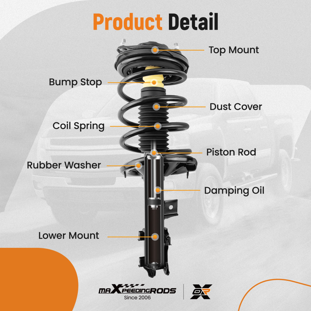 Pair Front Strut Spring Compatible For Kia Optima 2006 2007 2008 2009 2010 171136 171135	