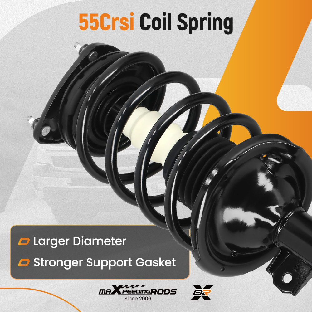 Front Suspension Shock Absorber For 2006-2011 compatible for Kia Rio LX/SX compatible for Hyundai Accent Sedan