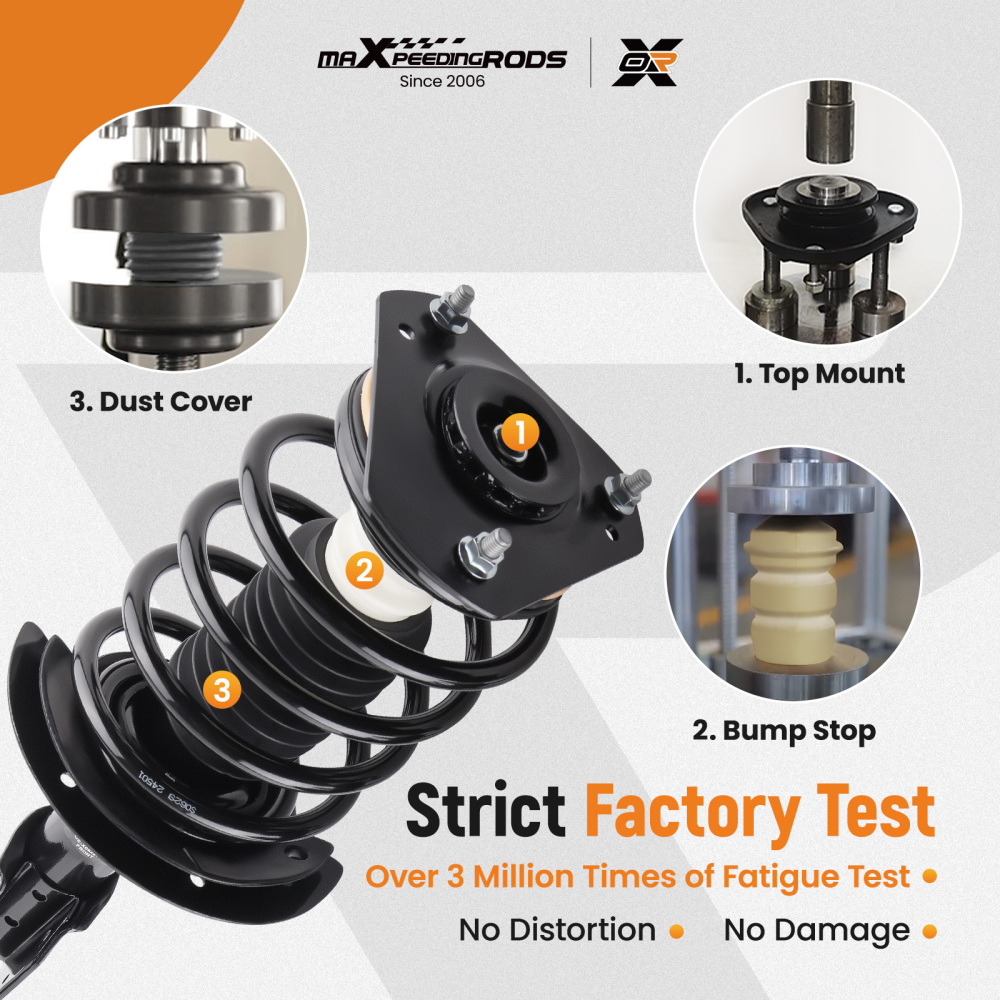 2x Front Shock Struts Assembly compatible for Chevrolet Impala 2006-2016 2013 2014