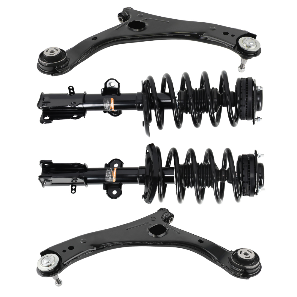 Front Struts w/ Coil Spring + Lower Control Arms For 11-2018 compatible for Dodge Grand Caravan