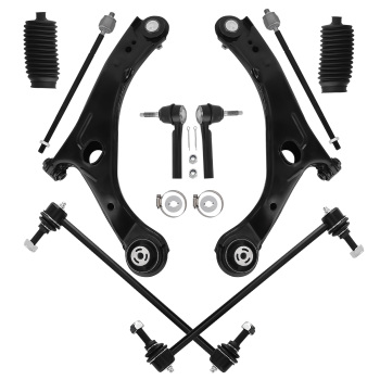 Suspension Strut Shock Absorber + Control Arms compatible for Chrysler TownCountry 11-16