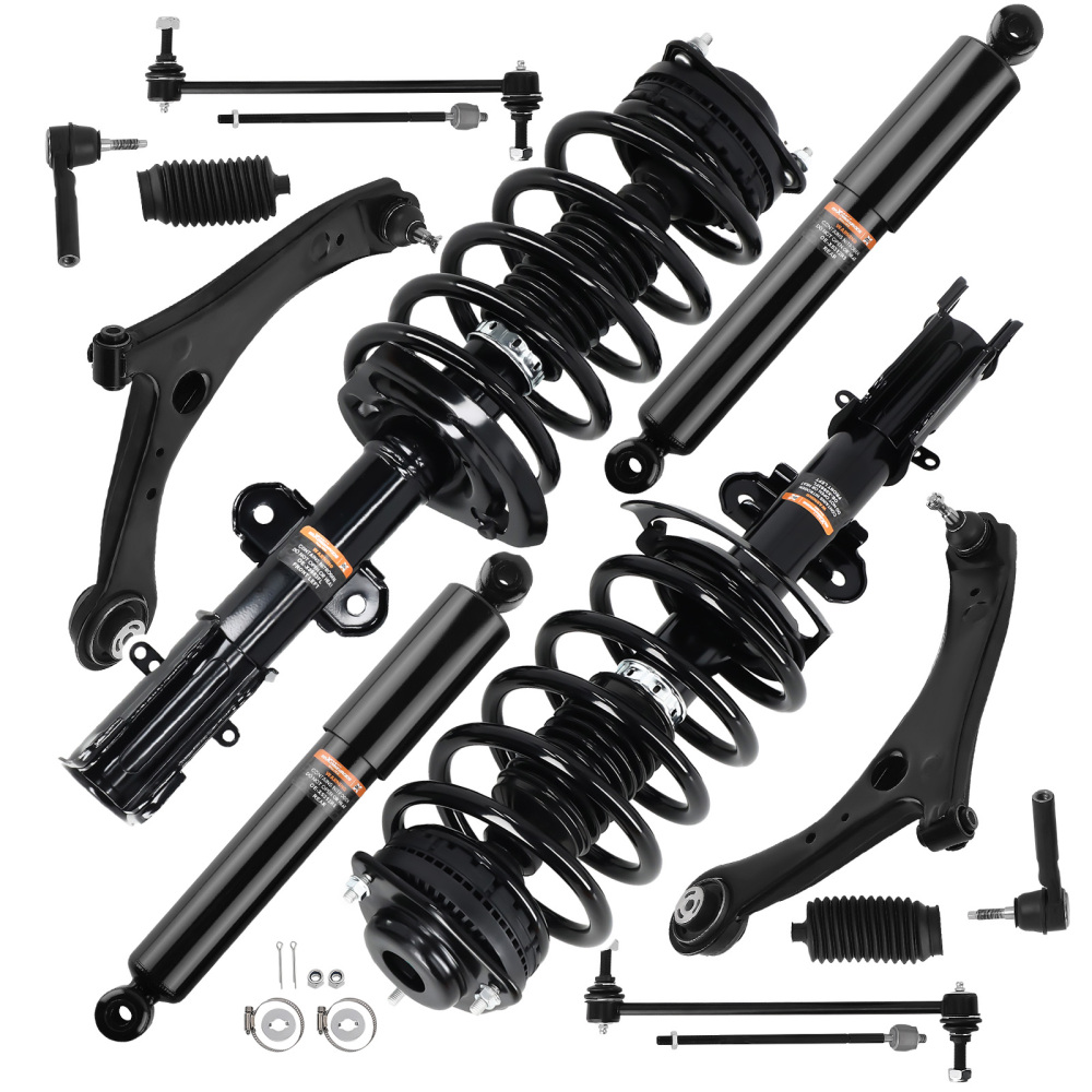 Suspension Strut Shock Absorber + Control Arms compatible for Chrysler TownCountry 11-16