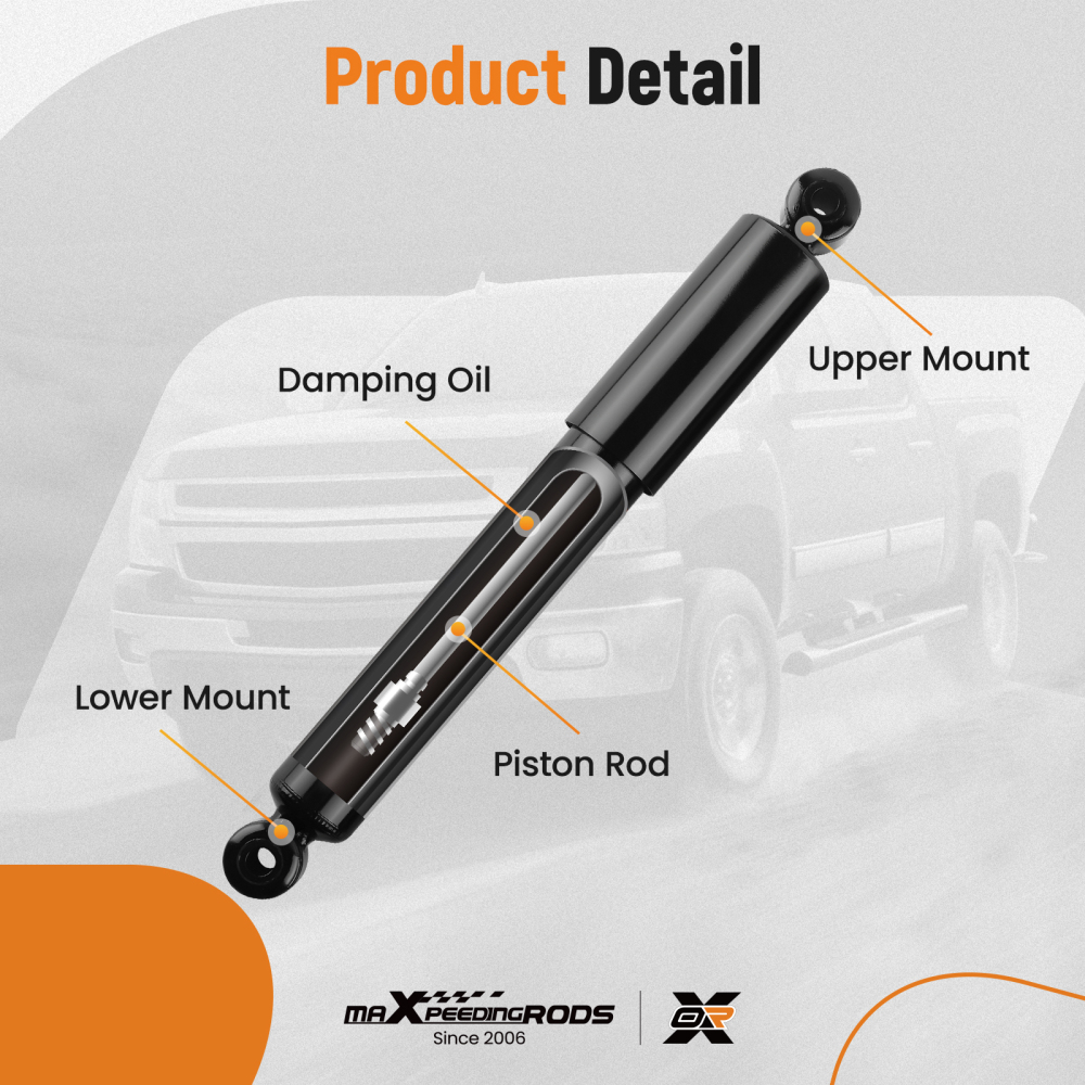 Suspension Strut Shock Absorber + Control Arms compatible for Chrysler TownCountry 11-16