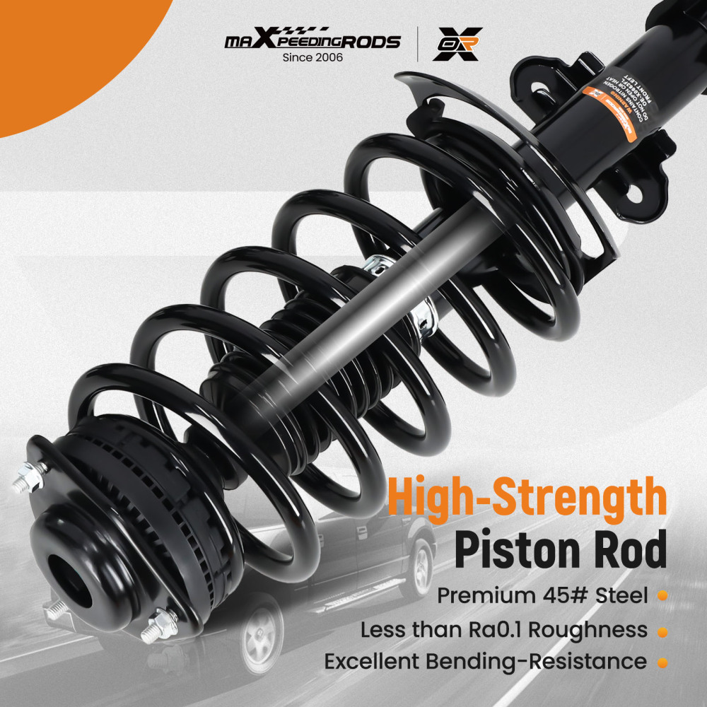 Suspension Strut Shock Absorber + Control Arms compatible for Chrysler TownCountry 11-16