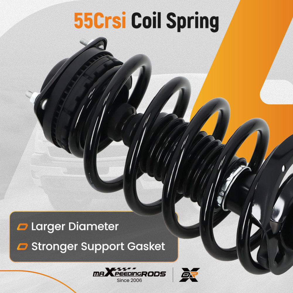 Suspension Strut Shock Absorber + Control Arms compatible for Chrysler TownCountry 11-16