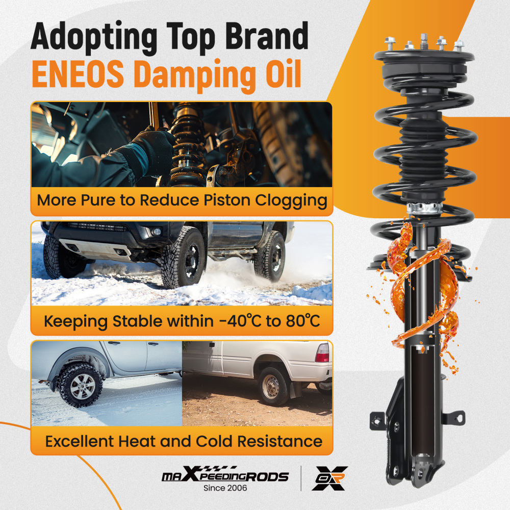 Front Suspension Shock Absorber compatible for Ford Edge Lincoln MKX 07-10