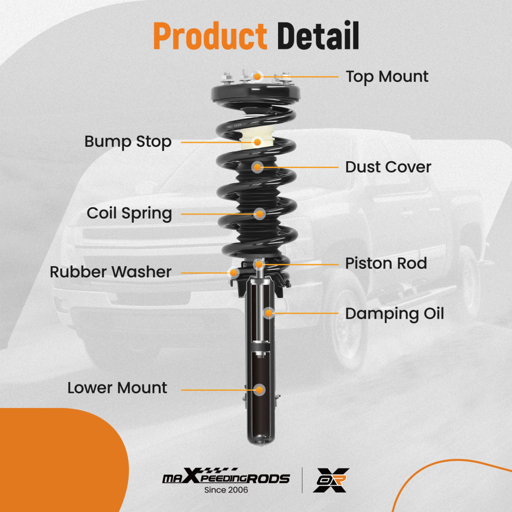 2pcs Front Struts w/Coil Springs Assembliy compatible for Acura TSX 2009 2010 2011 2012