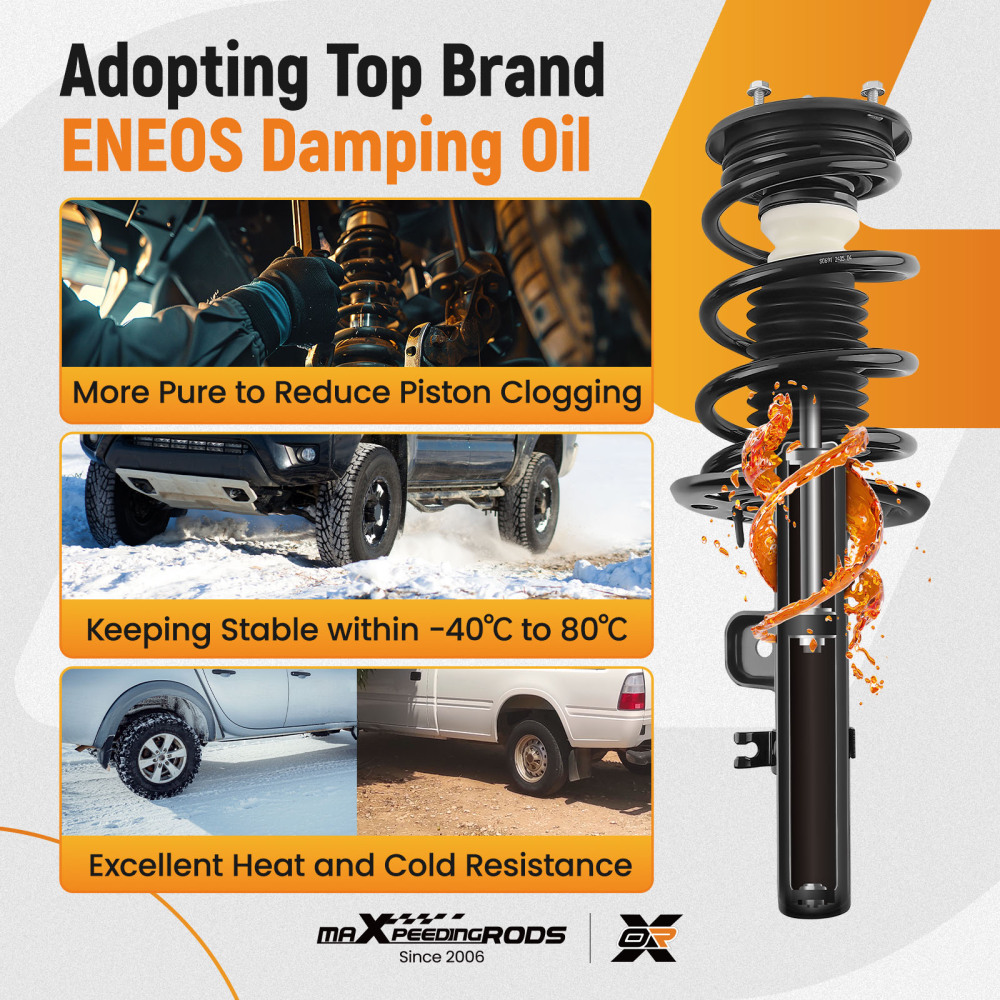 Suspension Front Struts w/Coil Springs Assembliy compatible for Ford Flex 2010-2011 272534