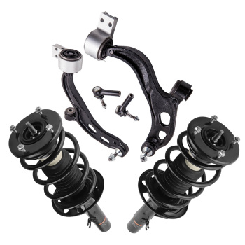 Front Struts Control Arms Outer Tie Rod End Links for 2010 2011 2012 compatible for Ford Flex