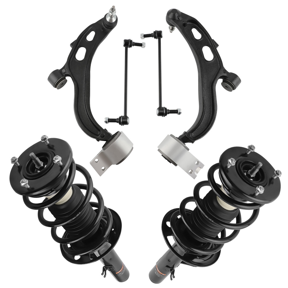 6x Front Struts Control Arms Sway Bar Links Kit for 2010-2012 compatible for Ford Flex AWD