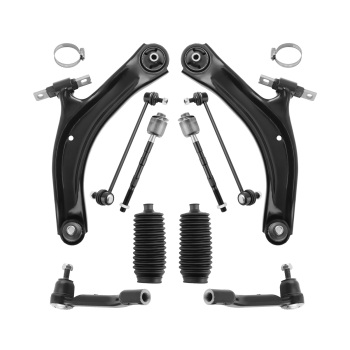 Front Struts w/ Coil Spring + Lower Control Arms compatible for Nissan Rogue 2012-2015 AWD