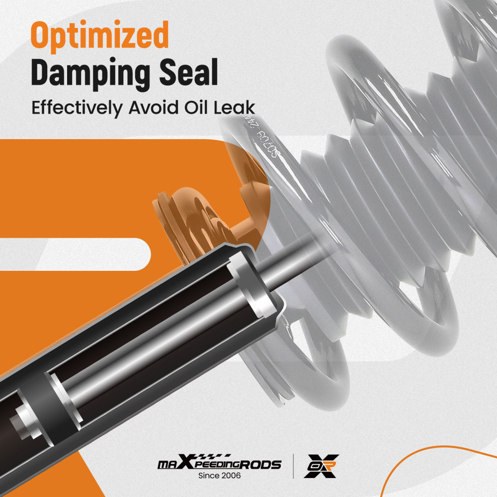 Pair Rear Shock Strut Compatible For Chrysler 200 11-14 Sebring 2007-10 Dodge Avenger 08-14