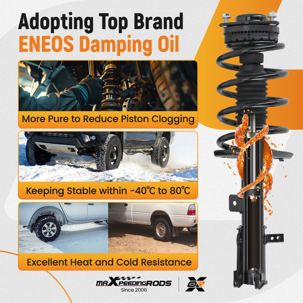 Front Suspension Shock Absorber compatible for Chrysler 200 2011-2014 Sebring 2008-2010