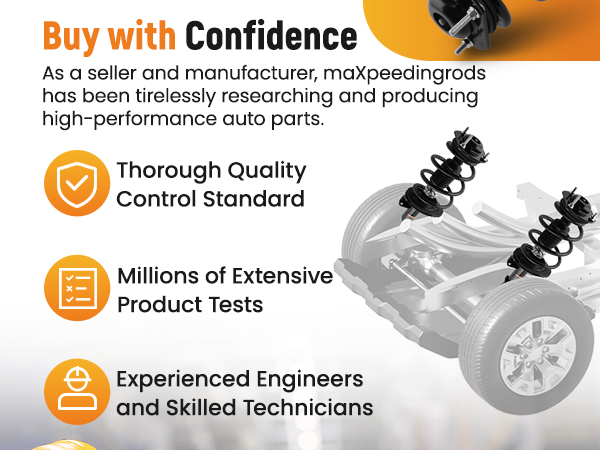 4PCS FrontRear Complete Strut Shocks Assembly compatible for GMC Acadia Buick Enclave