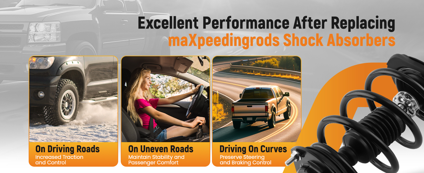 4PCS FrontRear Complete Strut Shocks Assembly compatible for GMC Acadia Buick Enclave