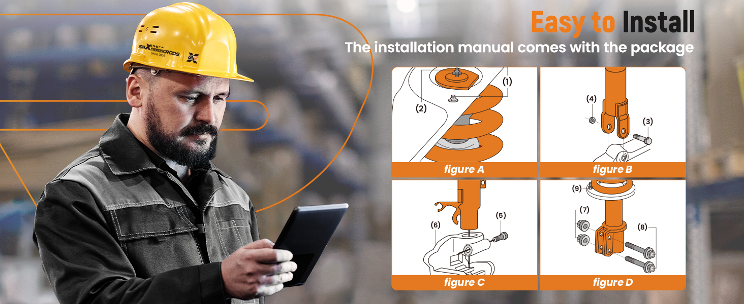 4PCS FrontRear Complete Strut Shocks Assembly compatible for GMC Acadia Buick Enclave