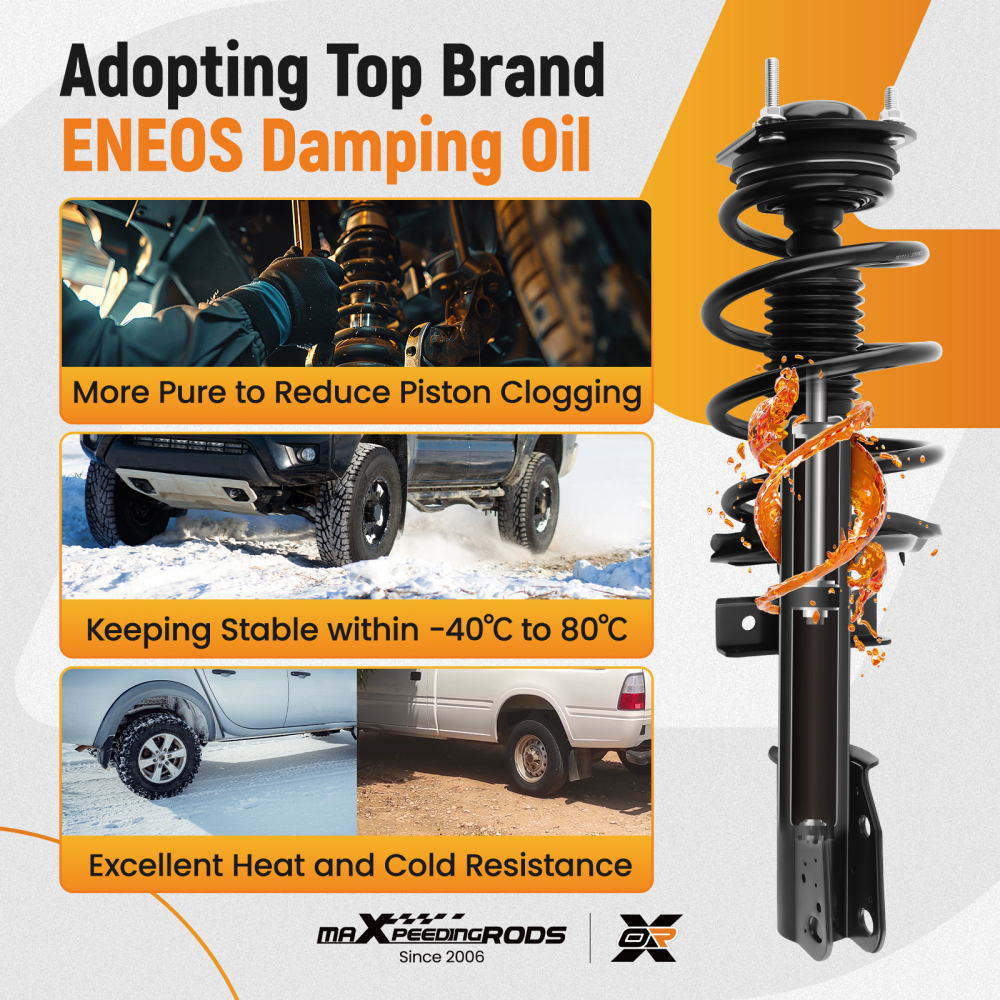 4PCS FrontRear Complete Strut Shocks Assembly compatible for GMC Acadia Buick Enclave