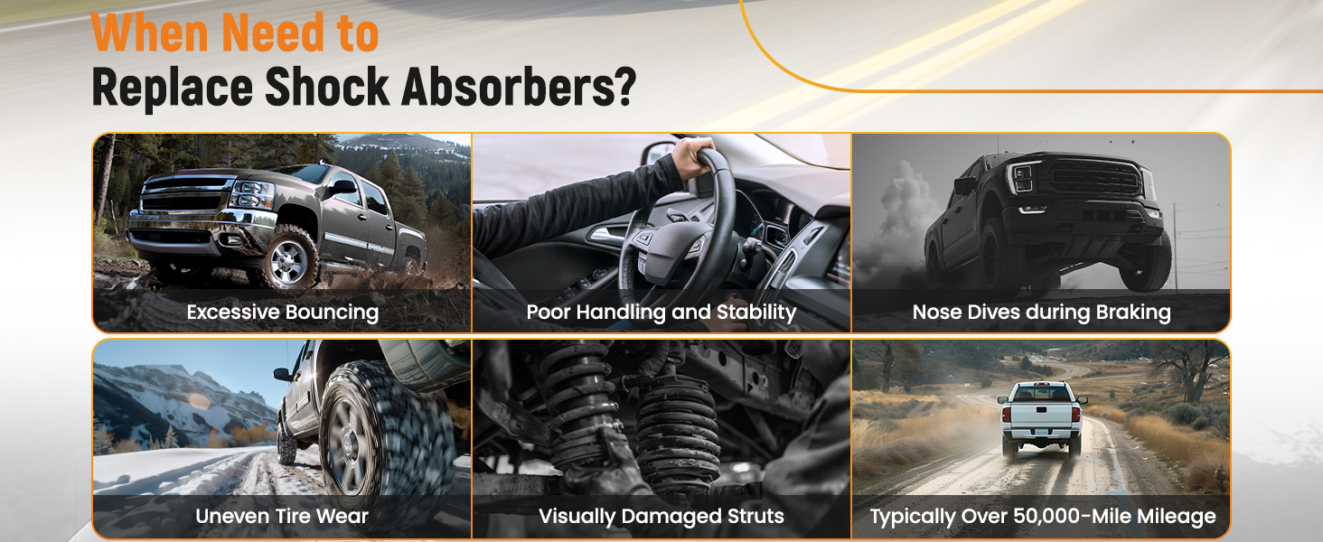 4PCS FrontRear Complete Strut Shocks Assembly compatible for GMC Acadia Buick Enclave