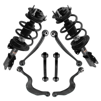 8x Front StrutsRear Upper Control arms for 2013-2017 compatible for GMC Acadia Limited 3.6L