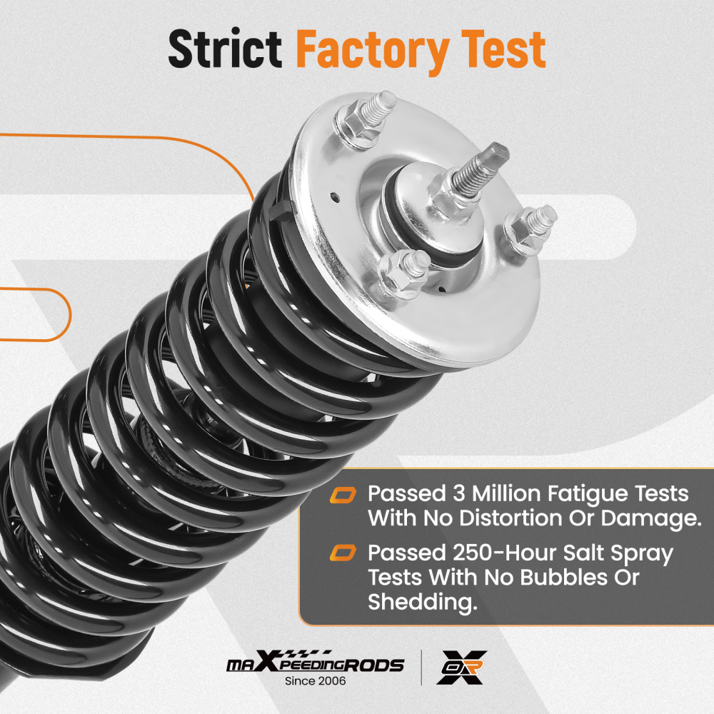 1 Pair Front Shock Struts compatible for Nissan Frontier compatible for Suzuki Equator 2005-18 2009 2012