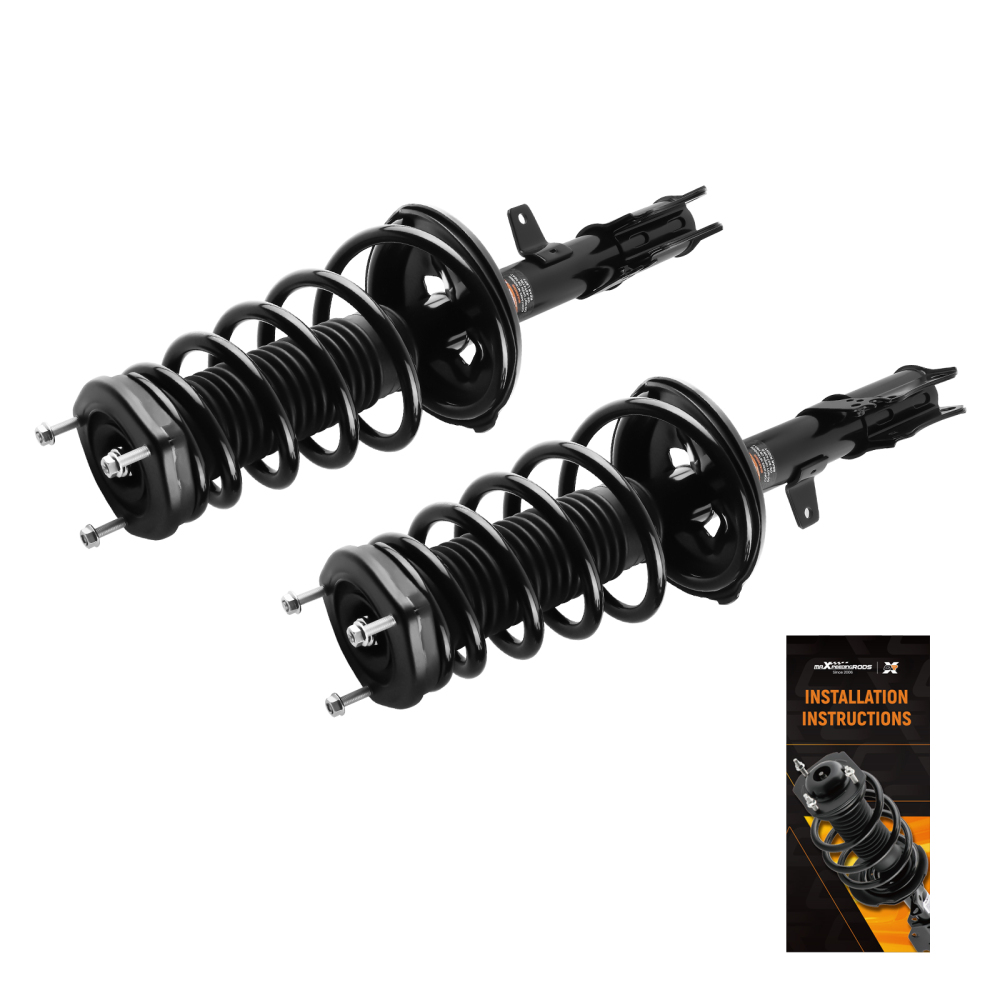 Pair For 2001-2003 compatible for Toyota Highlander FWD Rear Complete StrutsCoil Springs Set