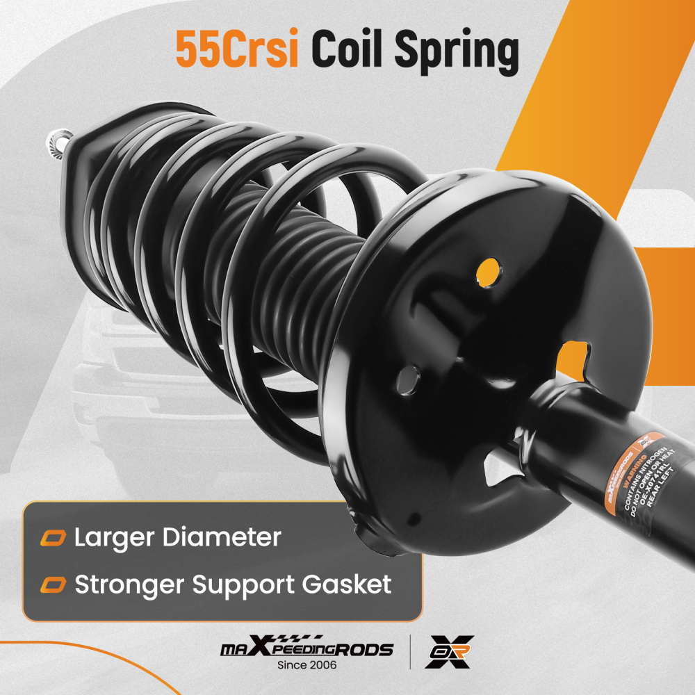 Pair For 2001-2003 compatible for Toyota Highlander FWD Rear Complete StrutsCoil Springs Set