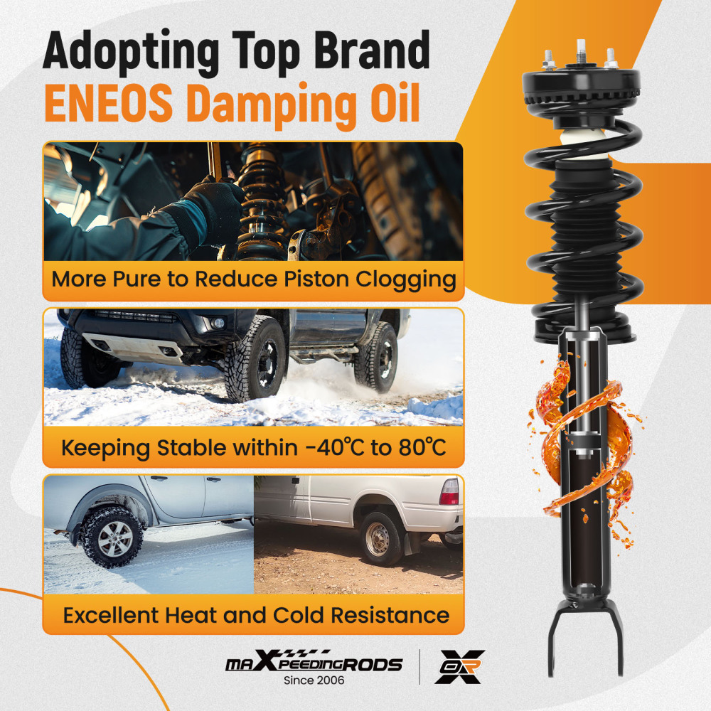 Front Suspension Shock Absorber For 12-2018 compatible for Dodge Challenger Charger 3.6LITER V6