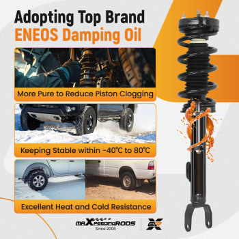 Pair Front OE Replacement Shock Struts Assembly compatible for Dodge Charger 2011-2017 RWD 272665