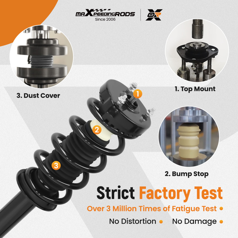 Pair Front OE Replacement Shock Struts Assembly compatible for Dodge Charger 2011-2017 RWD 272665