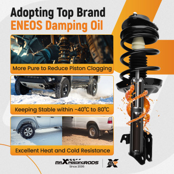 Front Suspension Shock Absorber compatible for Subaru Forester 2009 2010-2013 2.5LITER H4