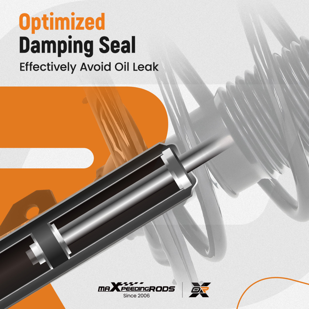 MaXpeedingrods Front Struts w/Sway Bar Links compatible for Toyota Camry 2012-2017 2.5L