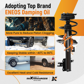 Front Suspension Shock Absorber compatible for Nissan Altima 2013 2014 2015 2016 2017 sedan