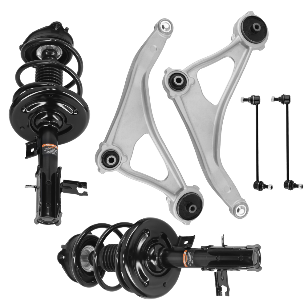 Front Struts Coil Springs + Lower Control Arms compatible for Nissan Altima 2013-2017 sedan