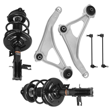 Front Struts Coil Springs + Lower Control Arms compatible for Nissan Altima 2013-2017 sedan