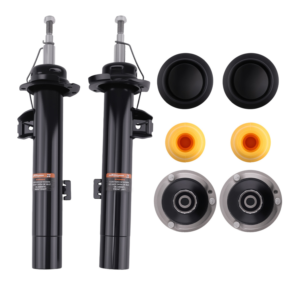 2 ammortizzatori + cuscinetto a cupola anteriori compatibile per BMW SERIE 3 E90 E91 E92