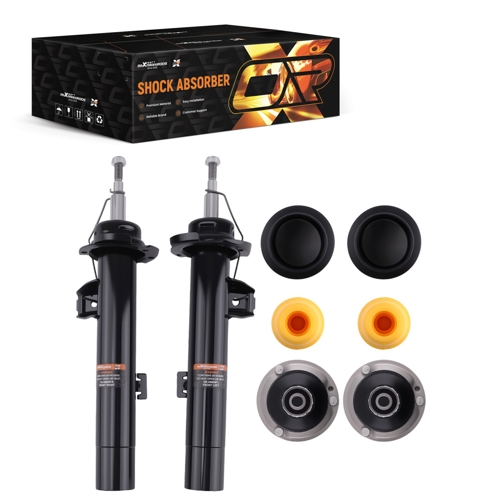 2 ammortizzatori + cuscinetto a cupola anteriori compatibile per BMW SERIE 3 E90 E91 E92